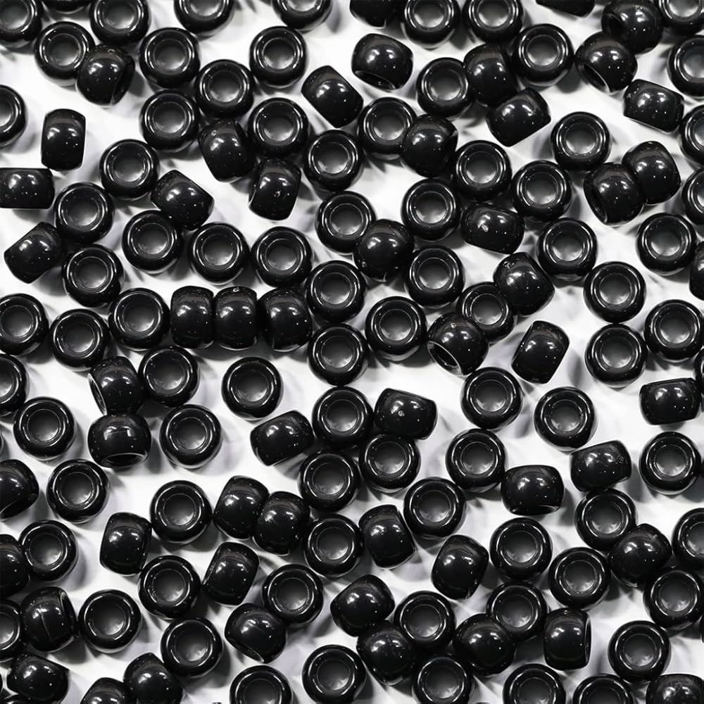 ⚫️ Beadtopia Large Black Beads Container NWT Acrylic Jewelry Making Crafts